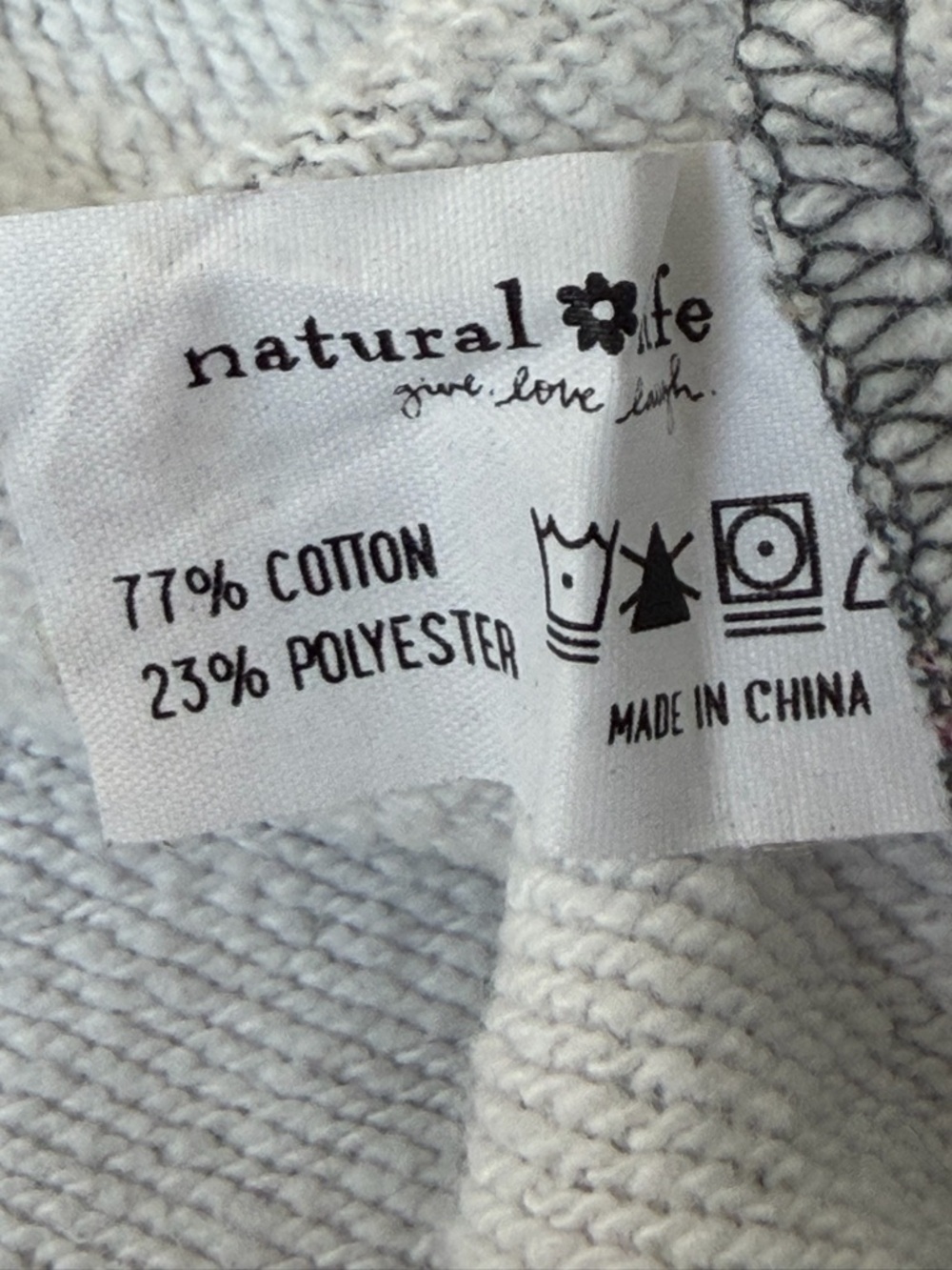 Natural Life State Floral Blooms Blue Easy Does It Sweatshirt 54547 - Picture 14 of 14